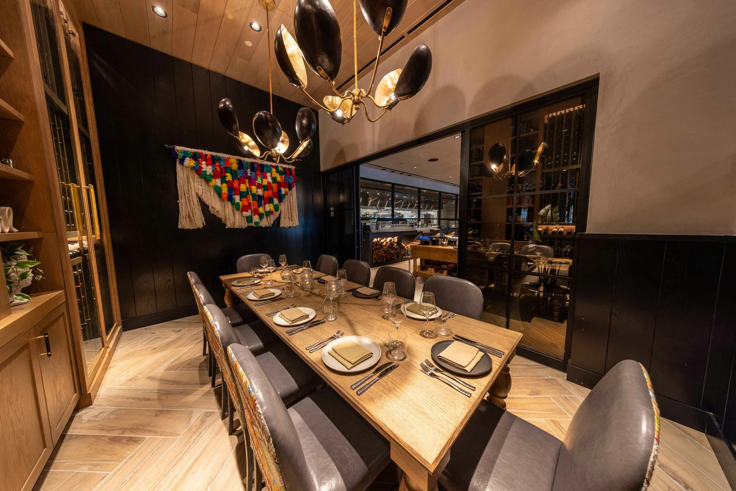 The private dining room in San Diego